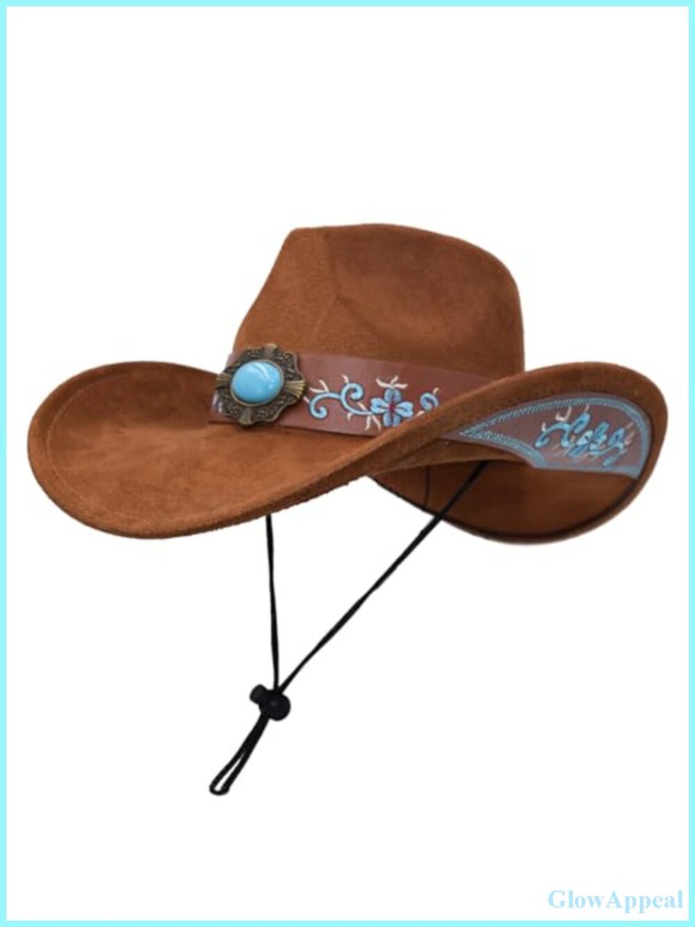 Western Cowboy Hat Wide Brim Leather Style Belt Buckle